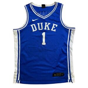 NIKE DUKE ZION WILLIAMSON JERSEY LIMITED ELITE L LARGE USED STAINED NBA